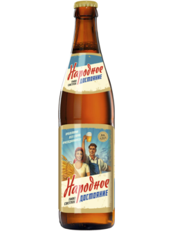 Изображение товара - пиво "Народное достояние" г.Барнаул 0.5л стеклянная бутылка