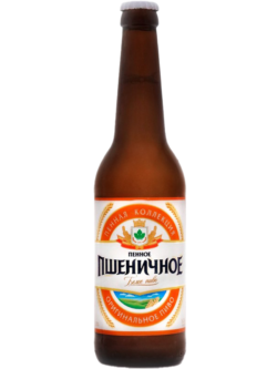 Изображение товара - пиво "Пенное Пшеничное" в стеклянной бутылке 0,45л.